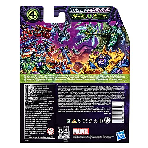 Foto 5 pulgar | Figura De Acción Marvel Avengers Mech Strike Monster Hunters Do - Venta Internacional.