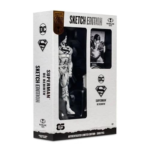Foto 5 | Figura De Acción Mcfarlane Toys Superman Dc Rebirth Sketch - Venta Internacional.