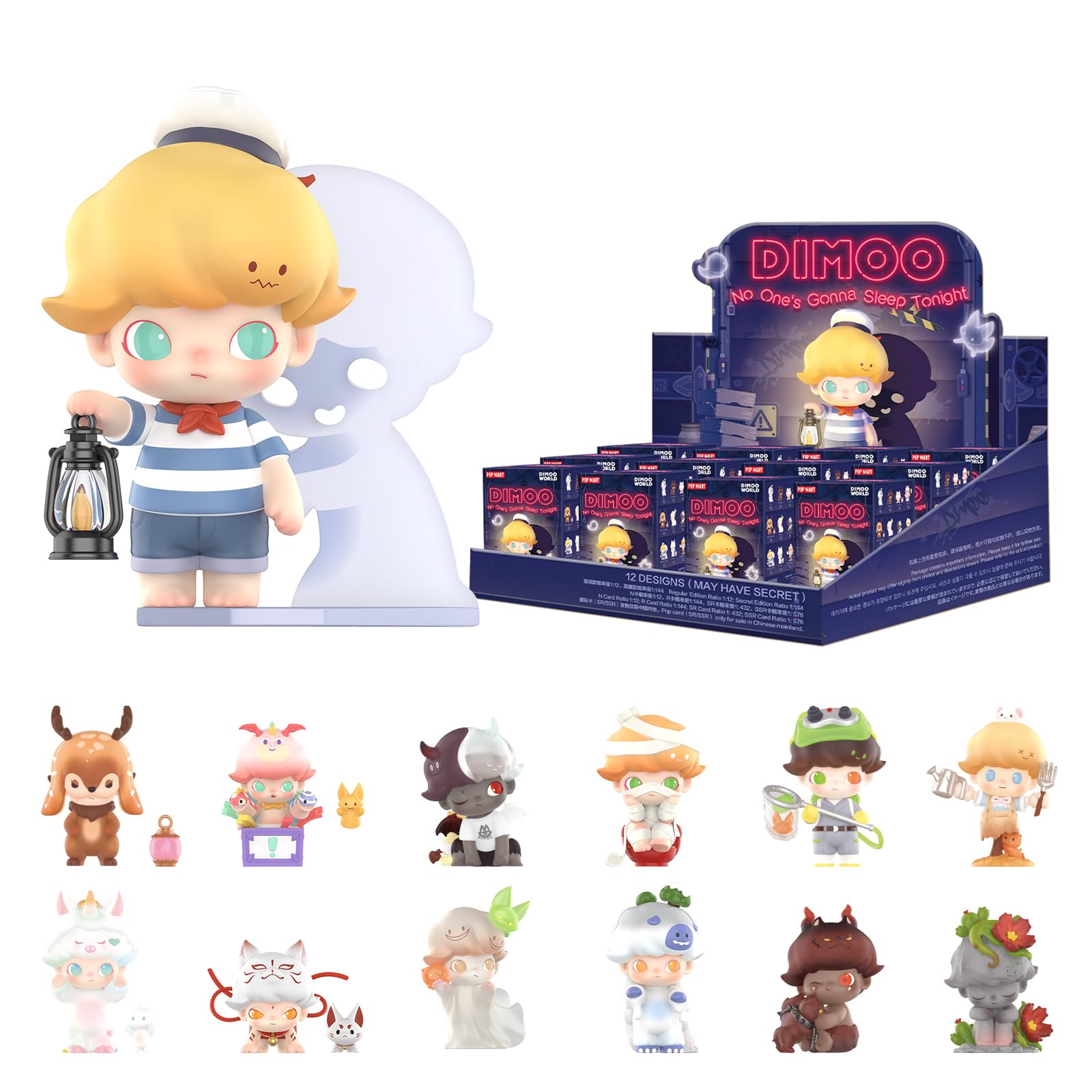 Figuras Blind Box Pop Mart Dimoo Nadie Va A Dormir - Venta Internacional.