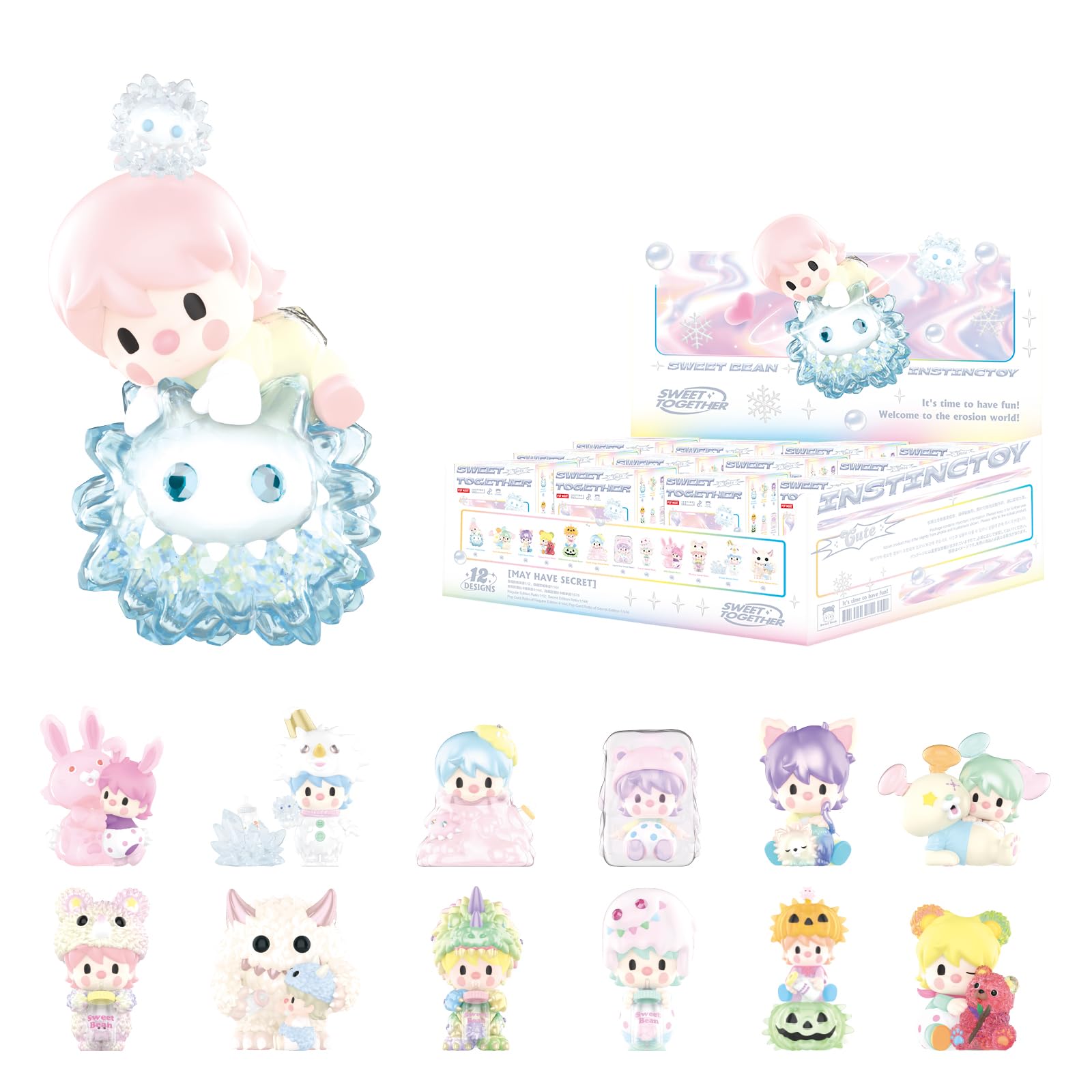 Figuras De Acción Pop Mart Sweet Bean × Instinctoy Sweet Together - Venta Internacional.