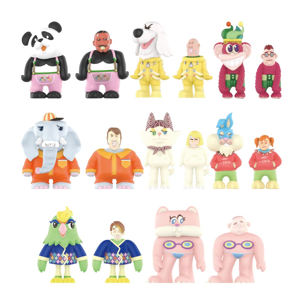 Foto 7 | Figura De Acción Pop Mart Coolrainlabo Oh Face Series 3pc - Venta Internacional.