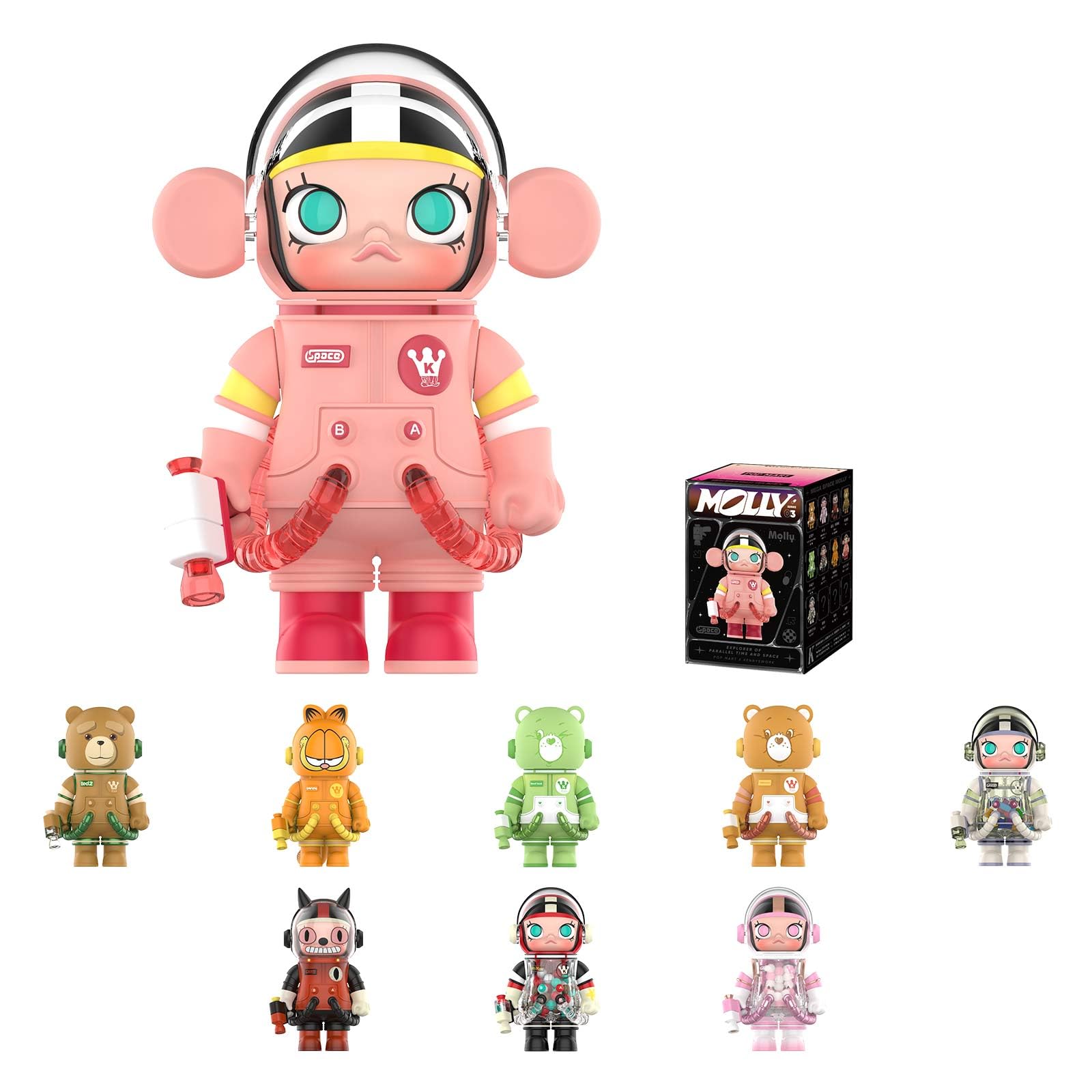 Foto 2 pulgar | Figuras Blind Box Pop Mart Mega Space Molly 100% Serie 3 - Venta Internacional.