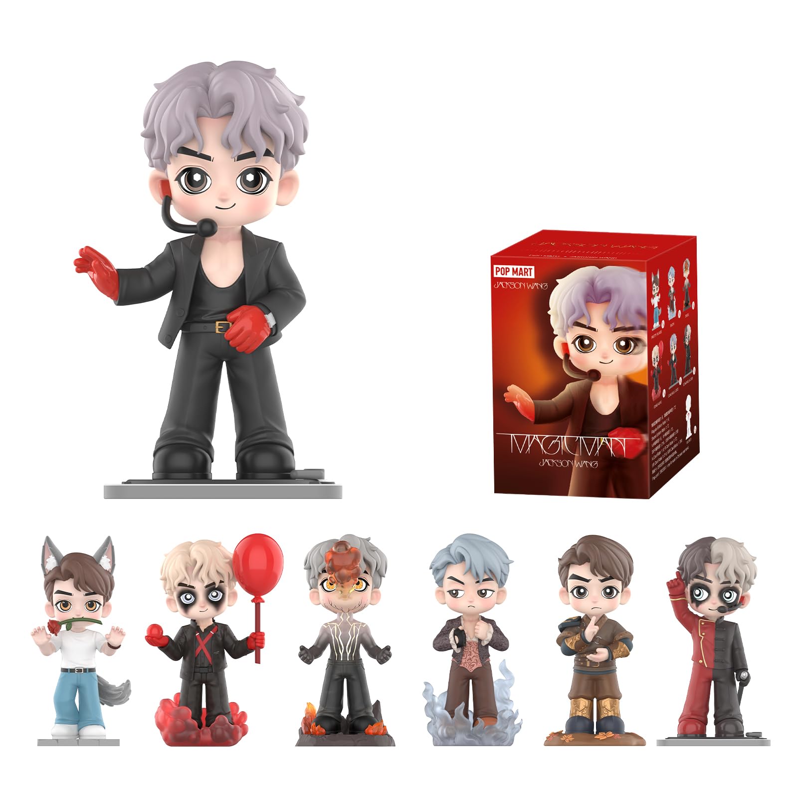 Figuras De Acción Pop Mart Jackson Wang Magic Man Series - Venta Internacional.