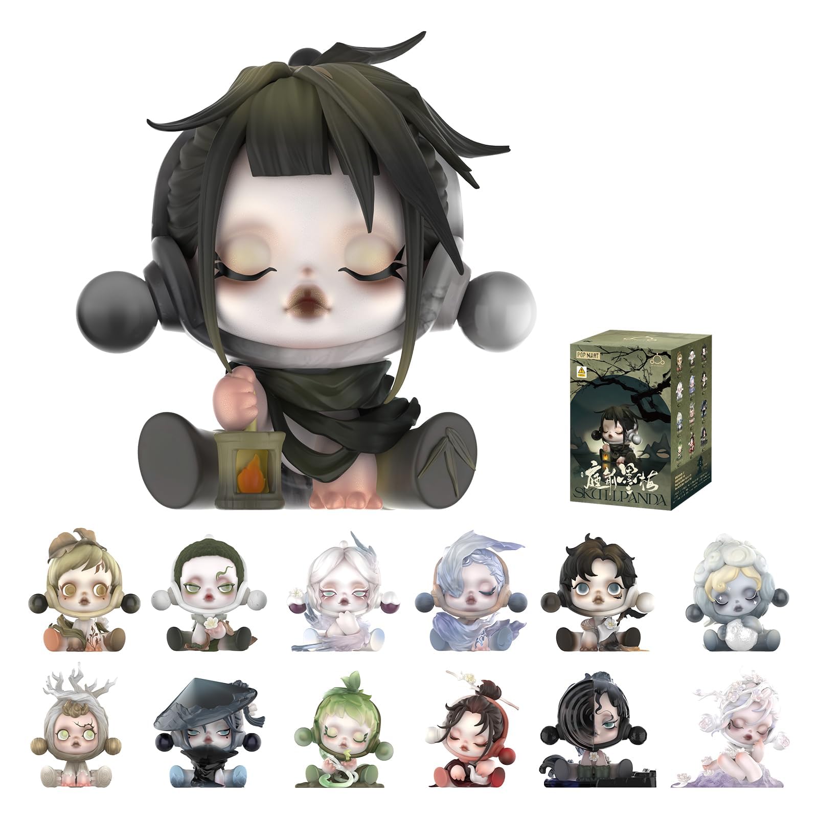 Figuras De Acción Pop Mart Skullpanda The Ink Plum Blossom - Venta Internacional.