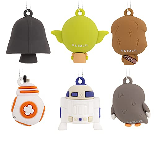 Foto 3 pulgar | Adornos Navideños Hallmark Con Personajes De Star Wars, Juego De 6 - Venta Internacional.