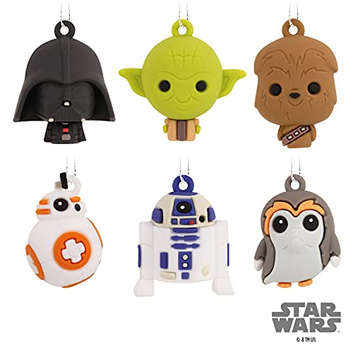 Foto 7 pulgar | Adornos Navideños Hallmark Con Personajes De Star Wars, Juego De 6 - Venta Internacional.