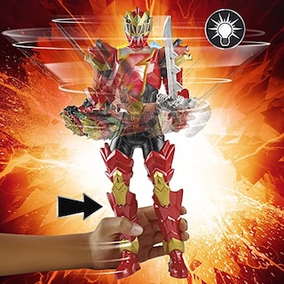 Foto 2 | Figura De Acción Power Rangers Dino Fury Spiral Strike Red Rang - Venta Internacional.