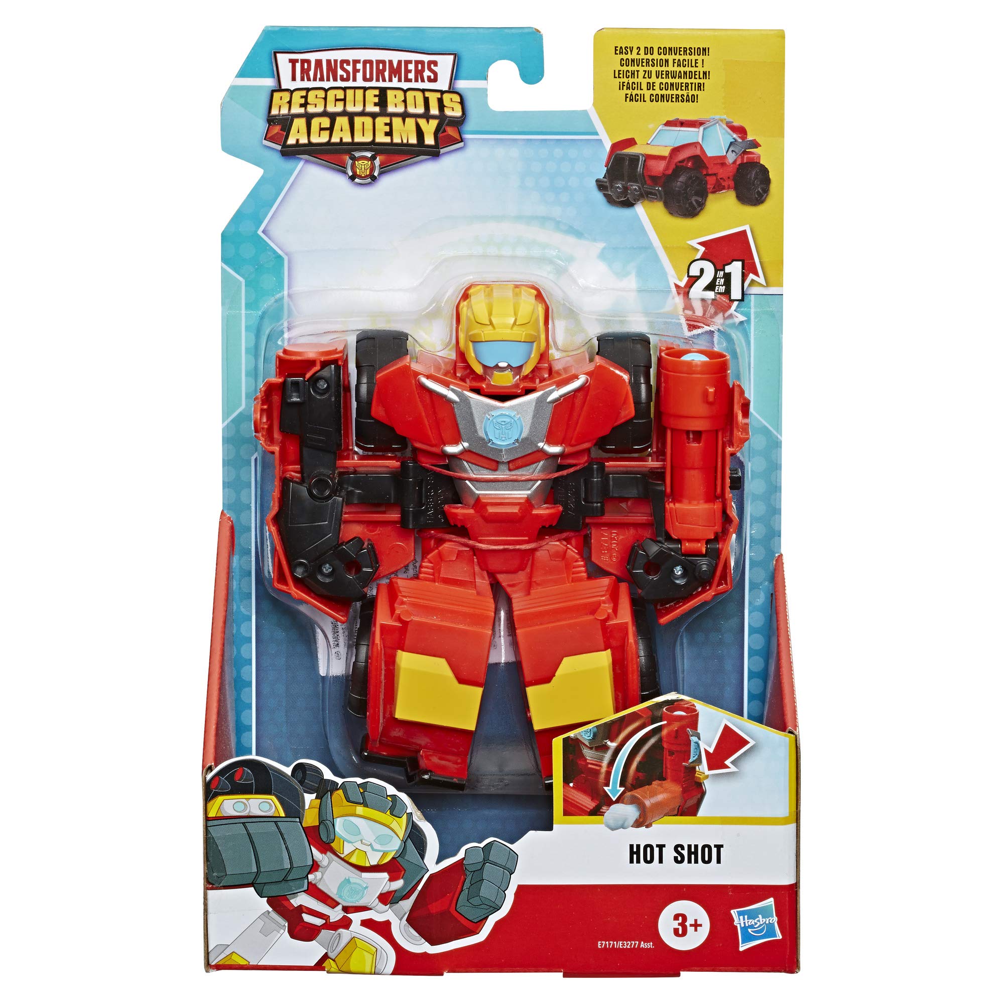 Foto 3 pulgar | Figura De Acción Toy Transformers Playskool Heroes Hot Shot - Venta Internacional.