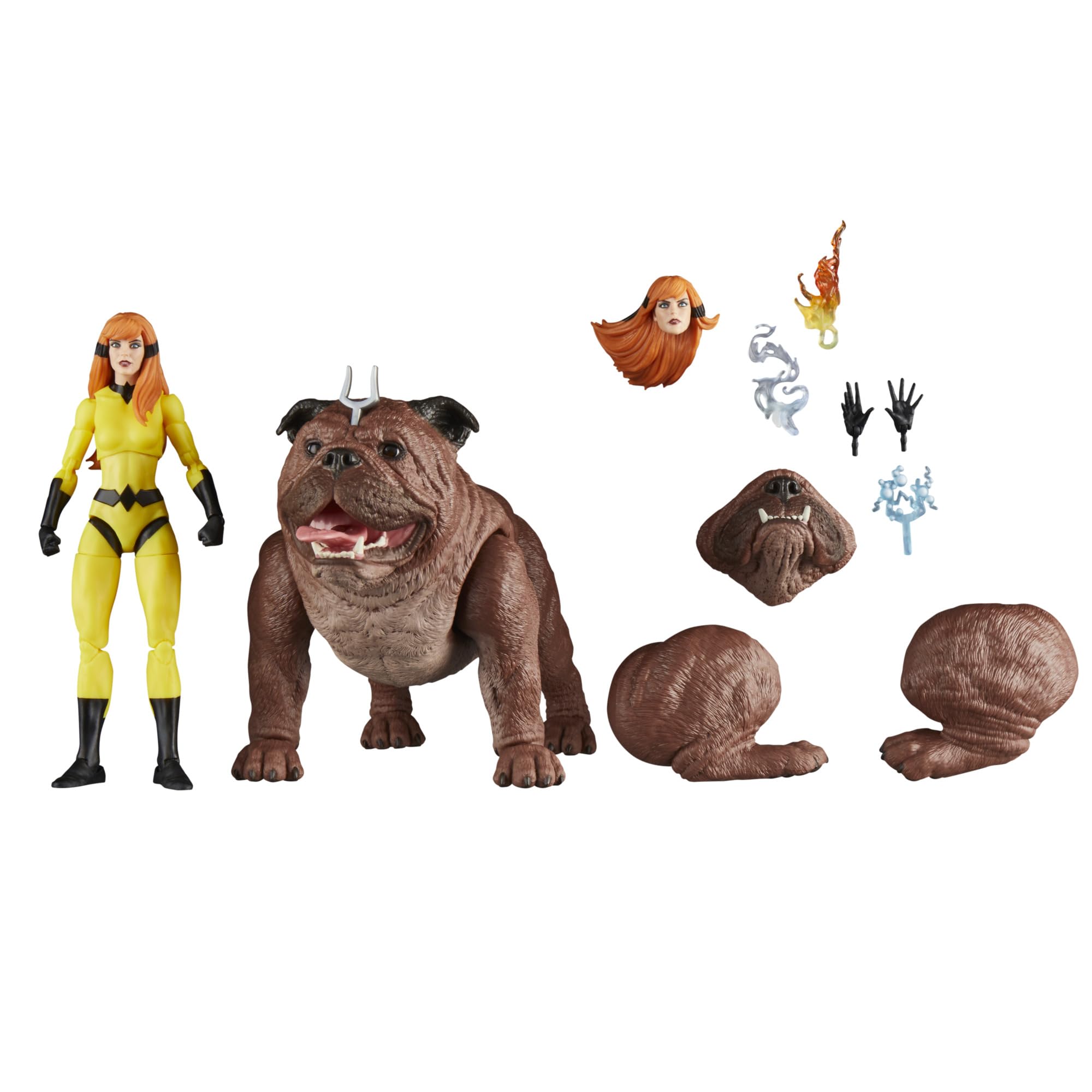 Figuras De Acción Marvel Legends Series Crystal Y Lockjaw - Venta Internacional.