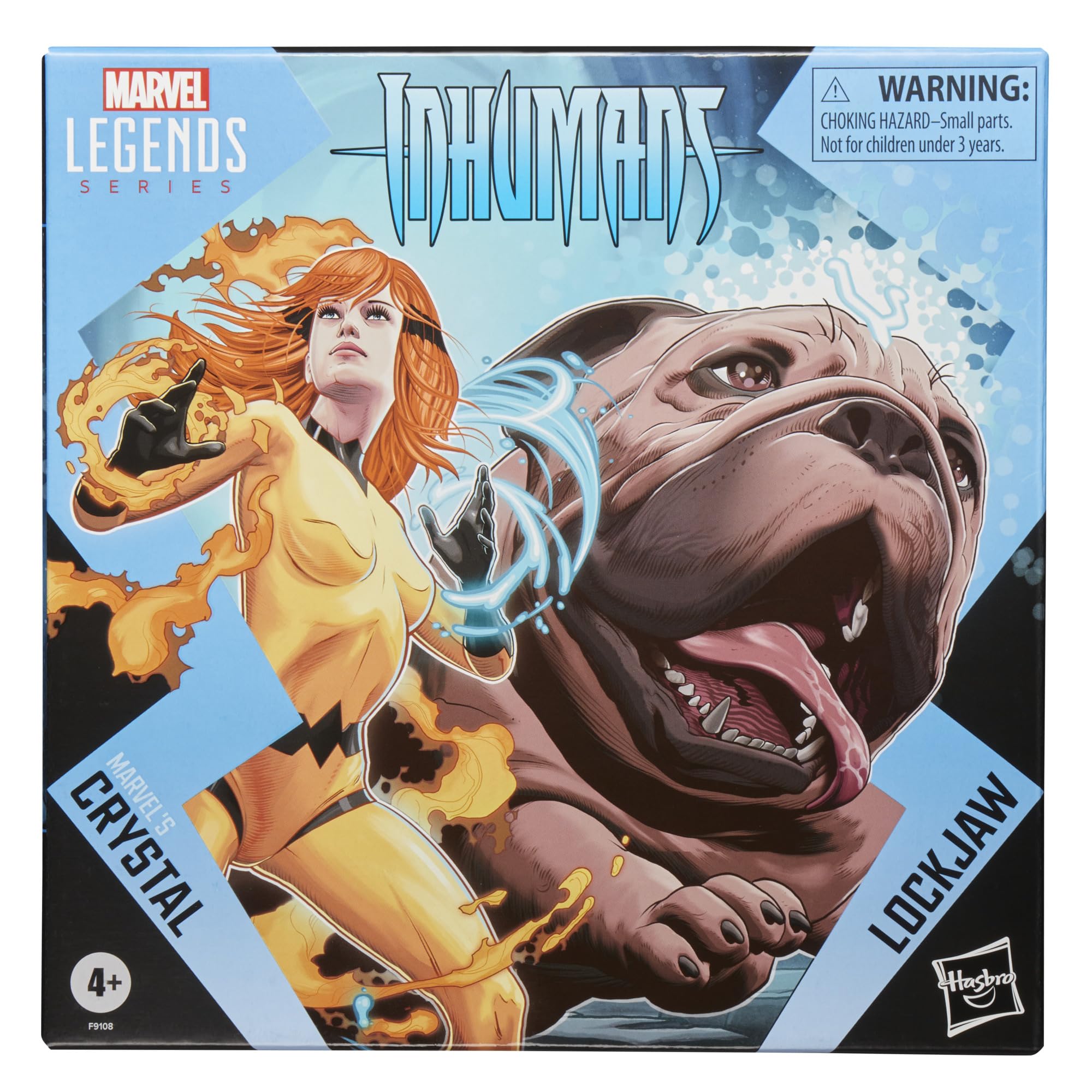 Foto 2 | Figuras De Acción Marvel Legends Series Crystal Y Lockjaw - Venta Internacional.