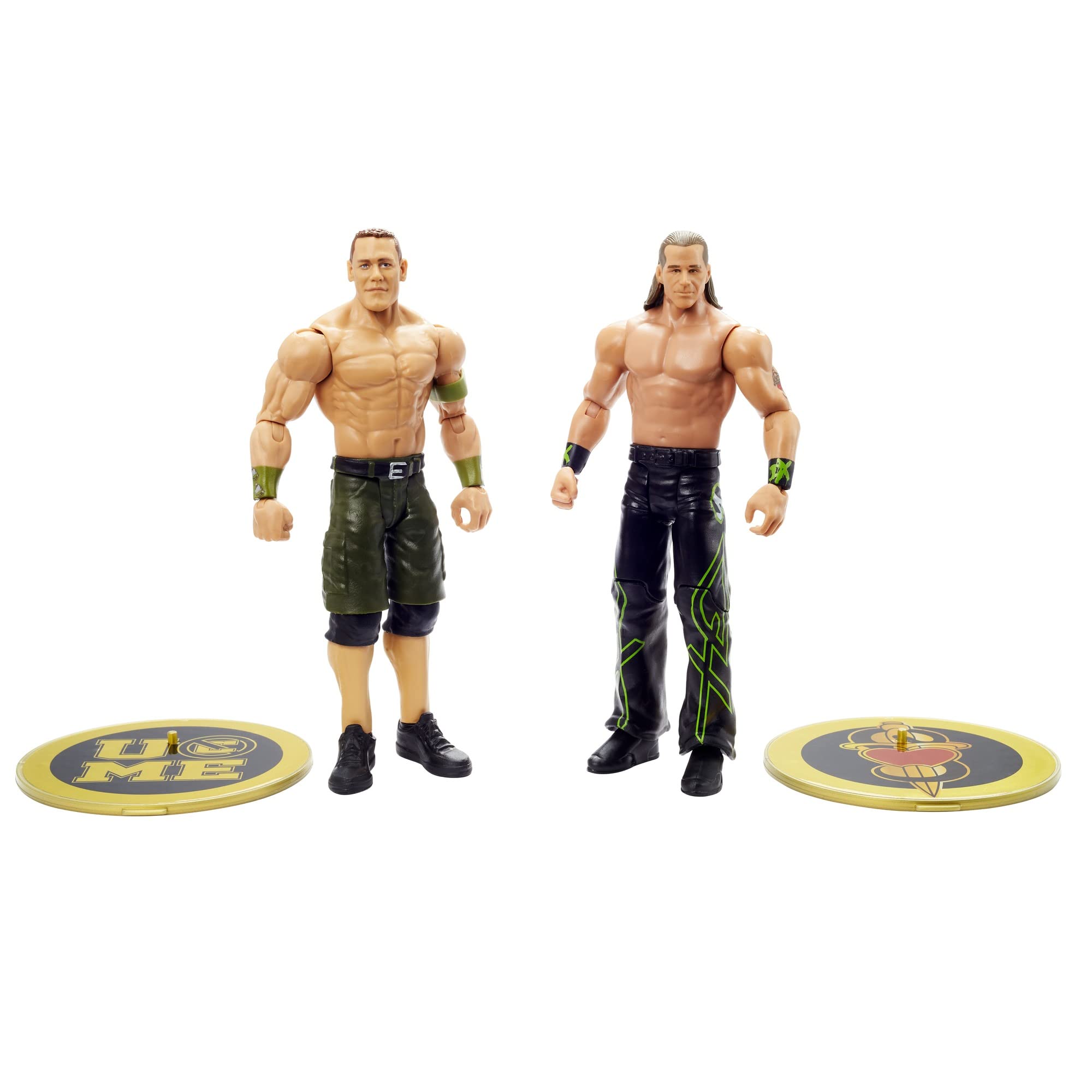 Foto 2 pulgar | Figuras De Acción Mattel Wwe De John Cena Y Shawn Michaels De 15 Cm - Venta Internacional.