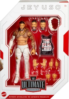 Foto 2 | Figura De Acción Mattel Wwe Ultimate Edition Jey Uso De 6 Pulgadas - Venta Internacional.