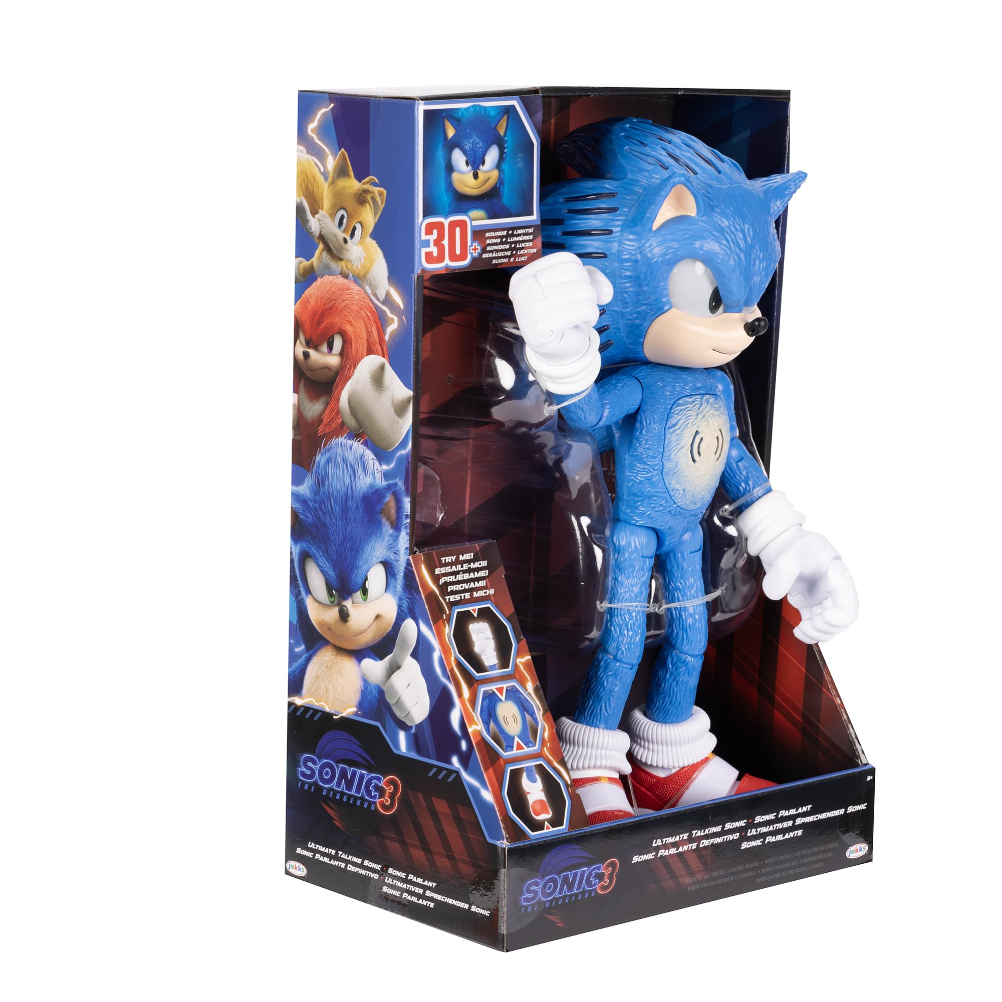 Foto 5 pulgar | Figura De Acción Sonic The Hedgehog 3 Ultimate Talking 30 Cm - Venta Internacional.