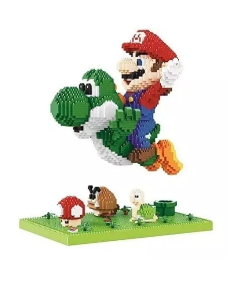 Foto 2 pulgar | Rompecabezas 3d Bloques Armables Mario Bros & Yoshi Blocks Wünd