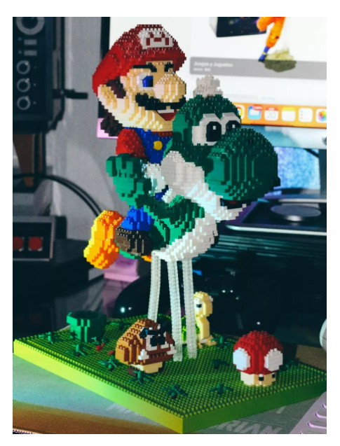 Foto 5 pulgar | Rompecabezas 3d Bloques Armables Mario Bros & Yoshi Blocks Wünd