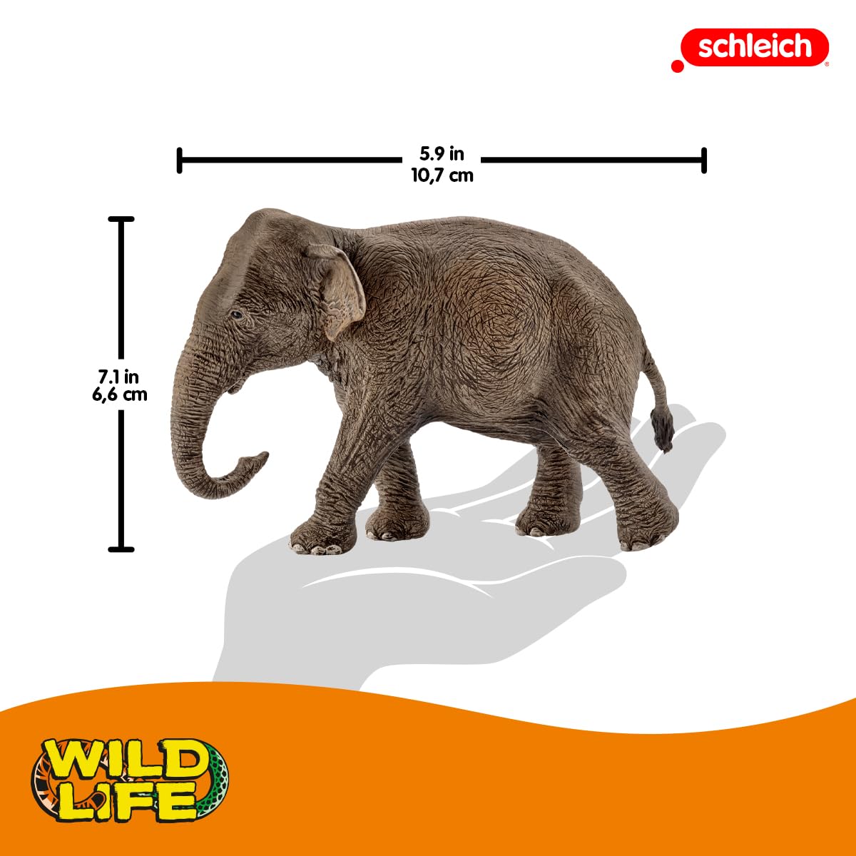 Foto 3 pulgar | Figura De Juguete Schleich Wild Life Con Forma De Elefante Asiático Hembra De Más De 3 Años - Venta Internacional.