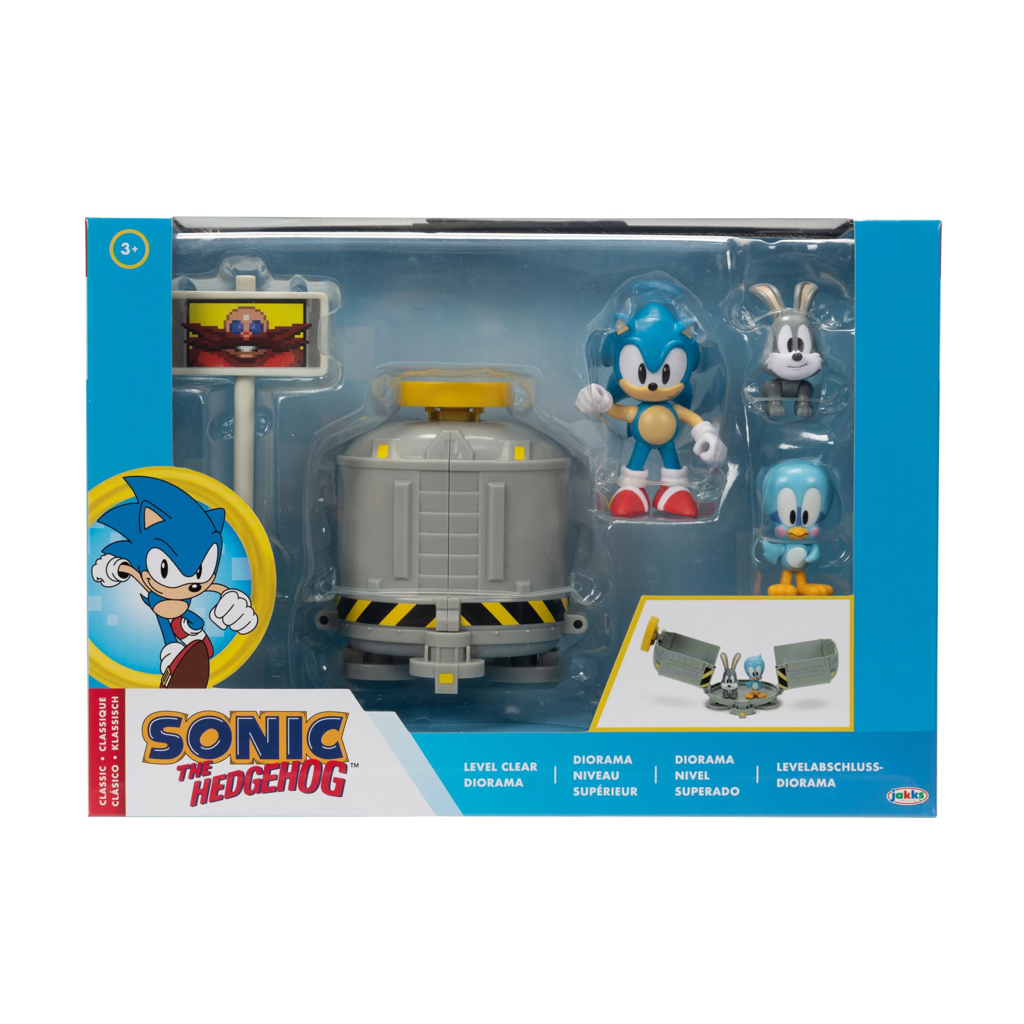 Foto 4 pulgar | Diorama Sonic The Hedgehog, 2.5 Niveles, Transparente, Con Sonic, Flicky Y Pocky - Venta Internacional.