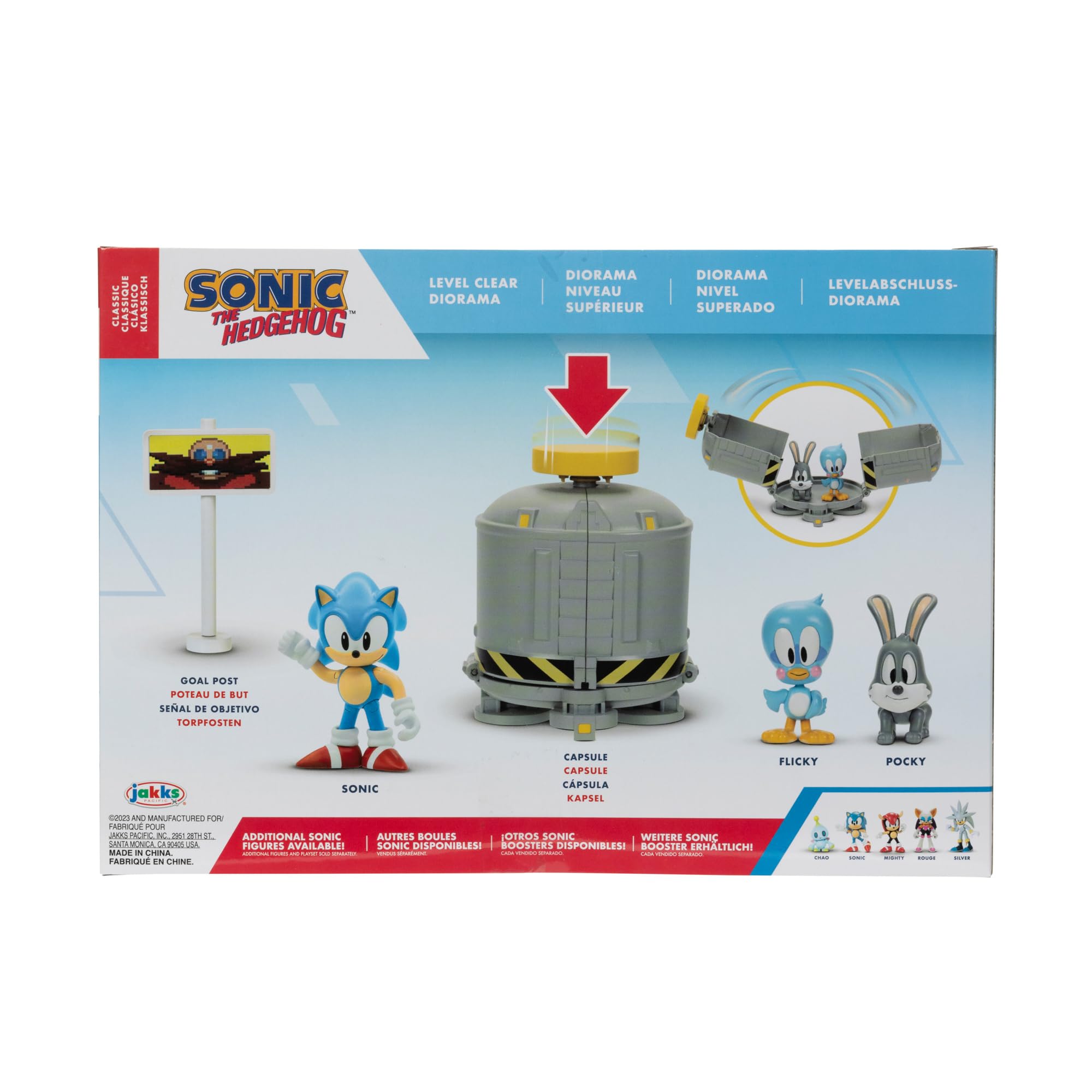 Foto 5 pulgar | Diorama Sonic The Hedgehog, 2.5 Niveles, Transparente, Con Sonic, Flicky Y Pocky - Venta Internacional.