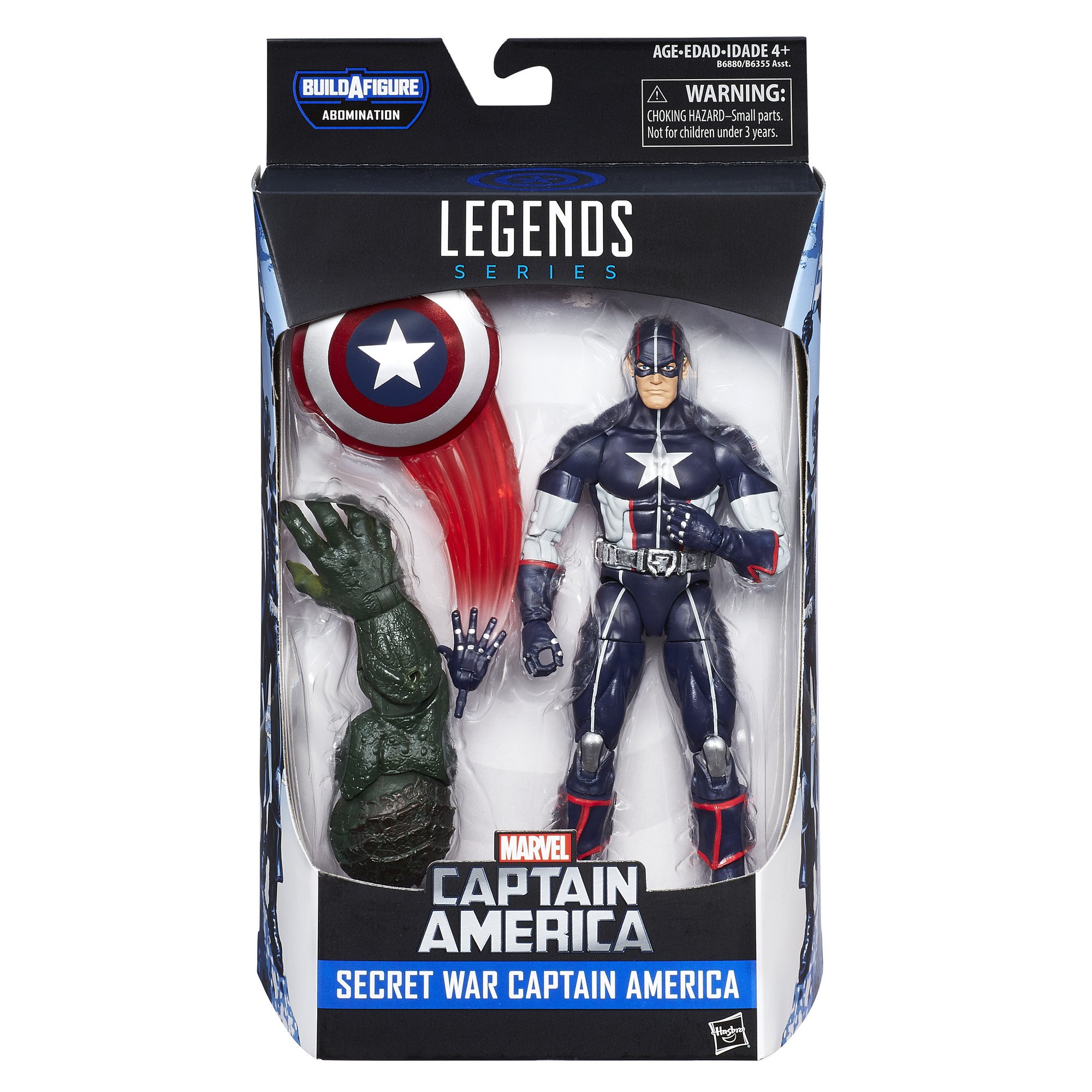 Foto 3 pulgar | Figura De Acción Marvel Legends Series Secret War Captain America - Venta Internacional.