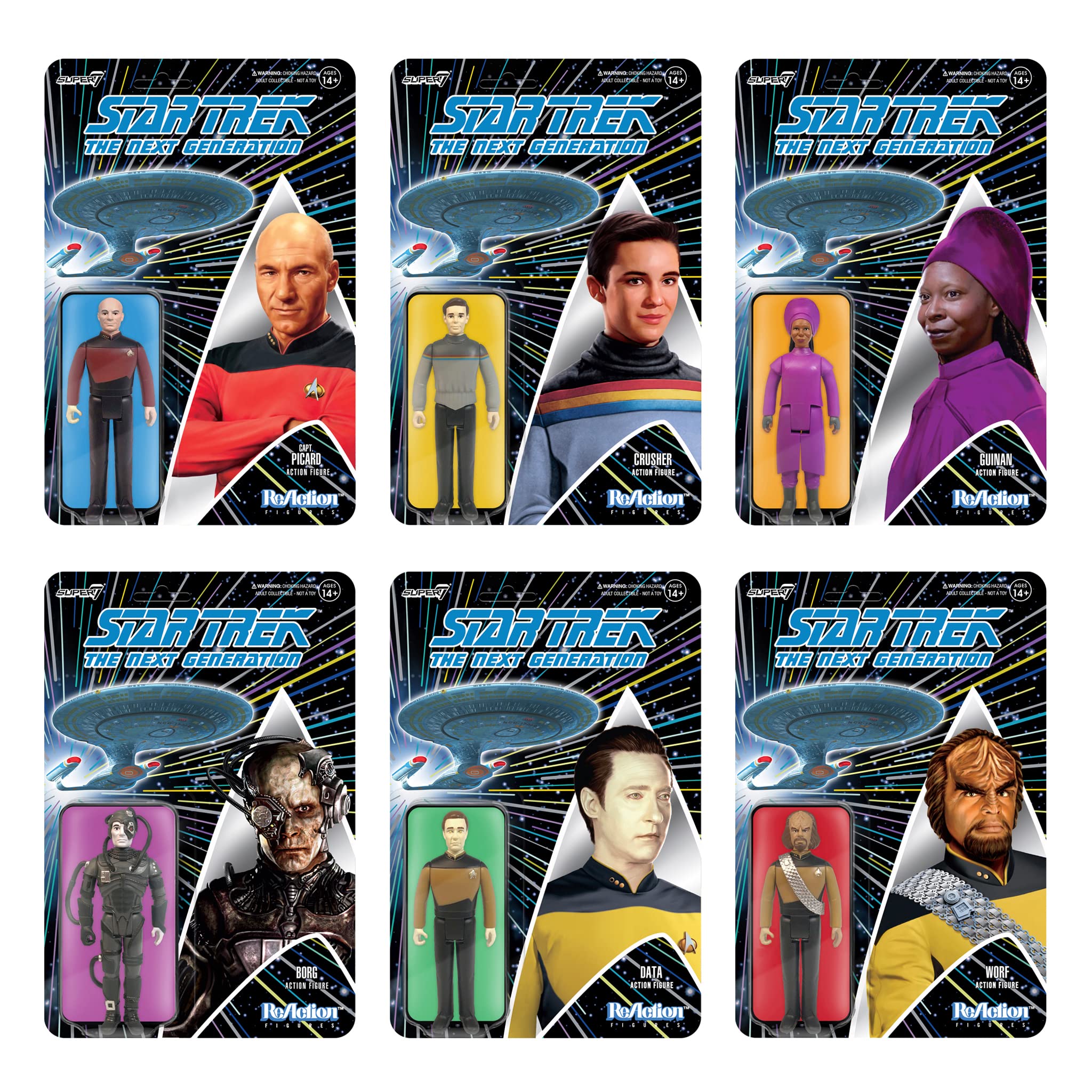 Foto 5 pulgar | Figura De Acción Super7 Star Trek The Next Generation Data 3.75 - Venta Internacional.