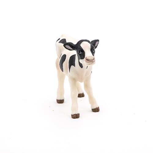 Foto 2 | Figura De Animal De Granja Papo, Becerro Blanco Y Negro - Venta Internacional.