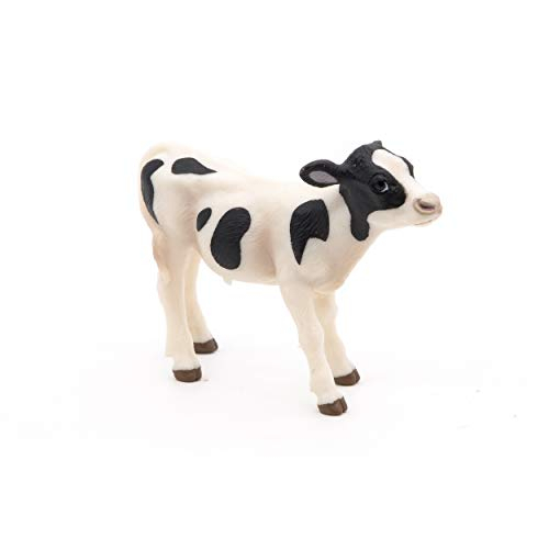 Foto 3 | Figura De Animal De Granja Papo, Becerro Blanco Y Negro - Venta Internacional.