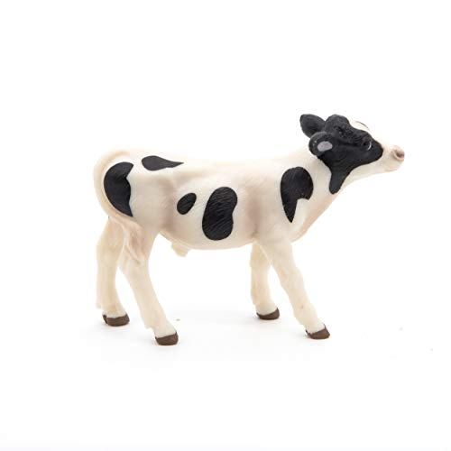 Foto 4 | Figura De Animal De Granja Papo, Becerro Blanco Y Negro - Venta Internacional.