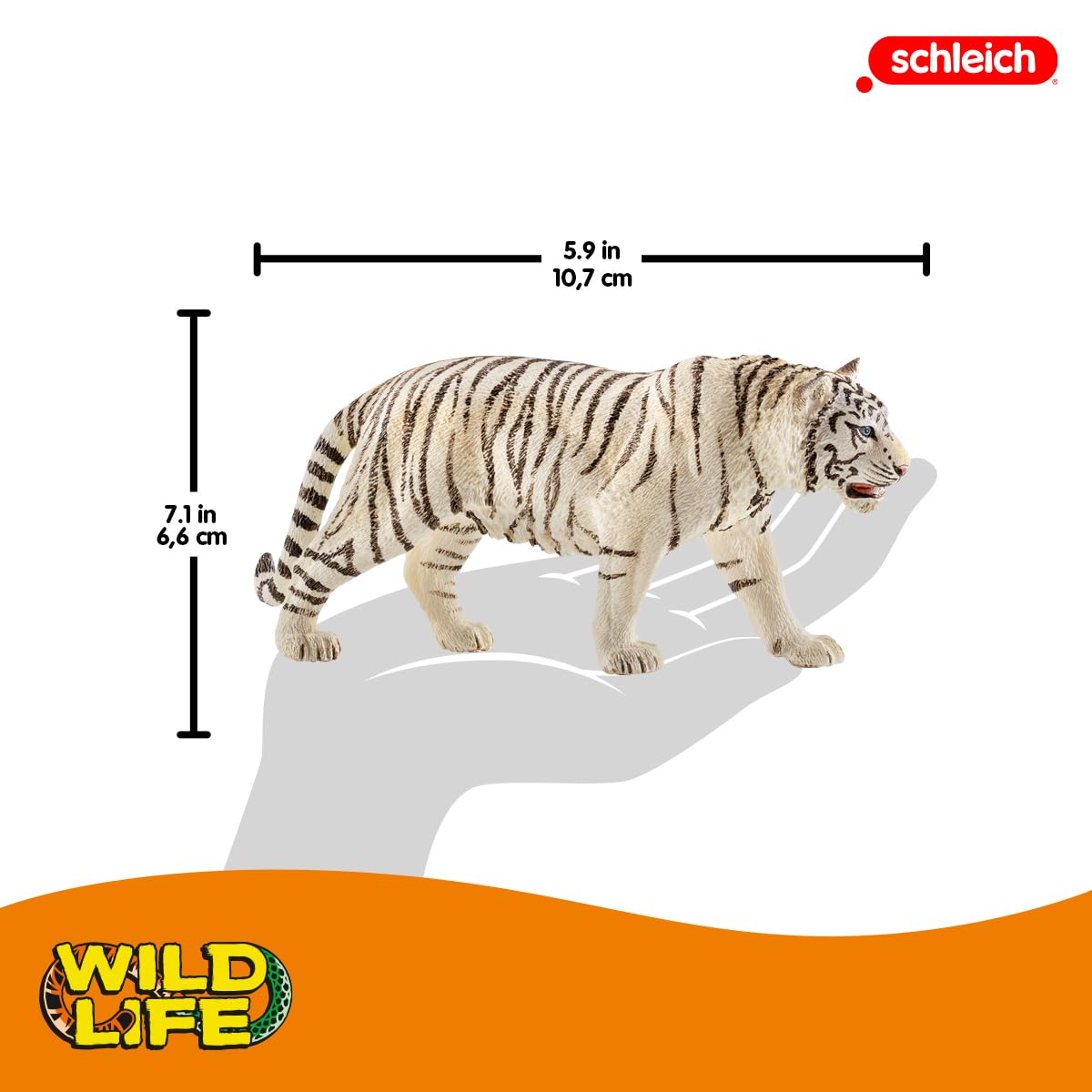 Foto 3 pulgar | Figura Schleich Wild Life, Juguete Realista Con Forma De Tigre Blanco Para Niños De 3 Años O Más - Venta Internacional