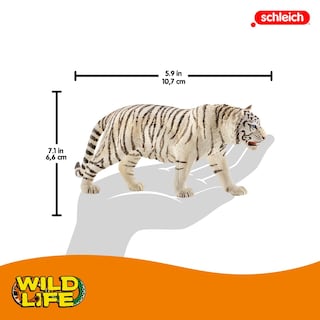 Foto 2 | Figura Schleich Wild Life, Juguete Realista Con Forma De Tigre Blanco Para Niños De 3 Años O Más - Venta Internacional