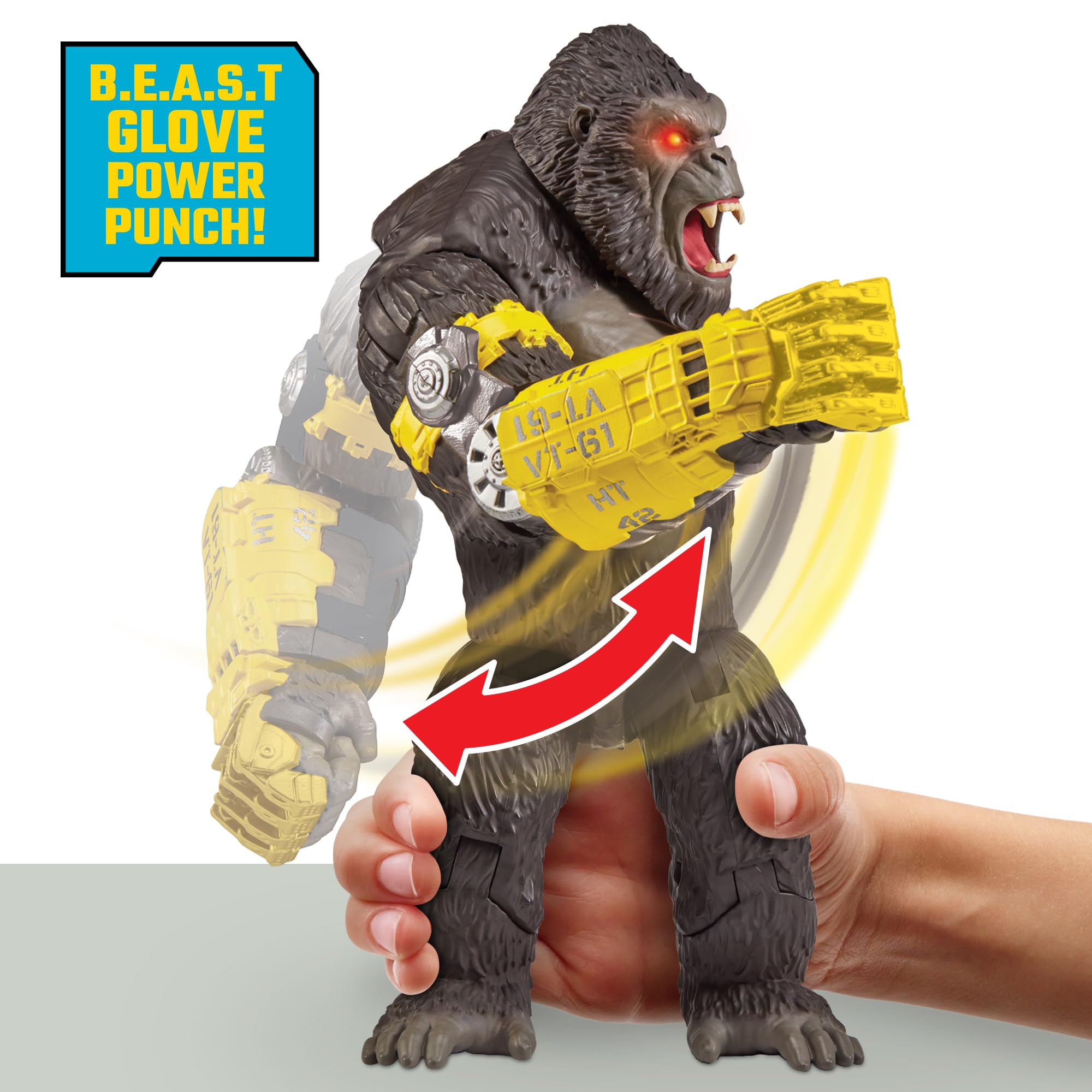 Foto 5 pulgar | Figura De Acción Playmates Godzilla X Kong 13in Power Punch Kong - Venta Internacional.