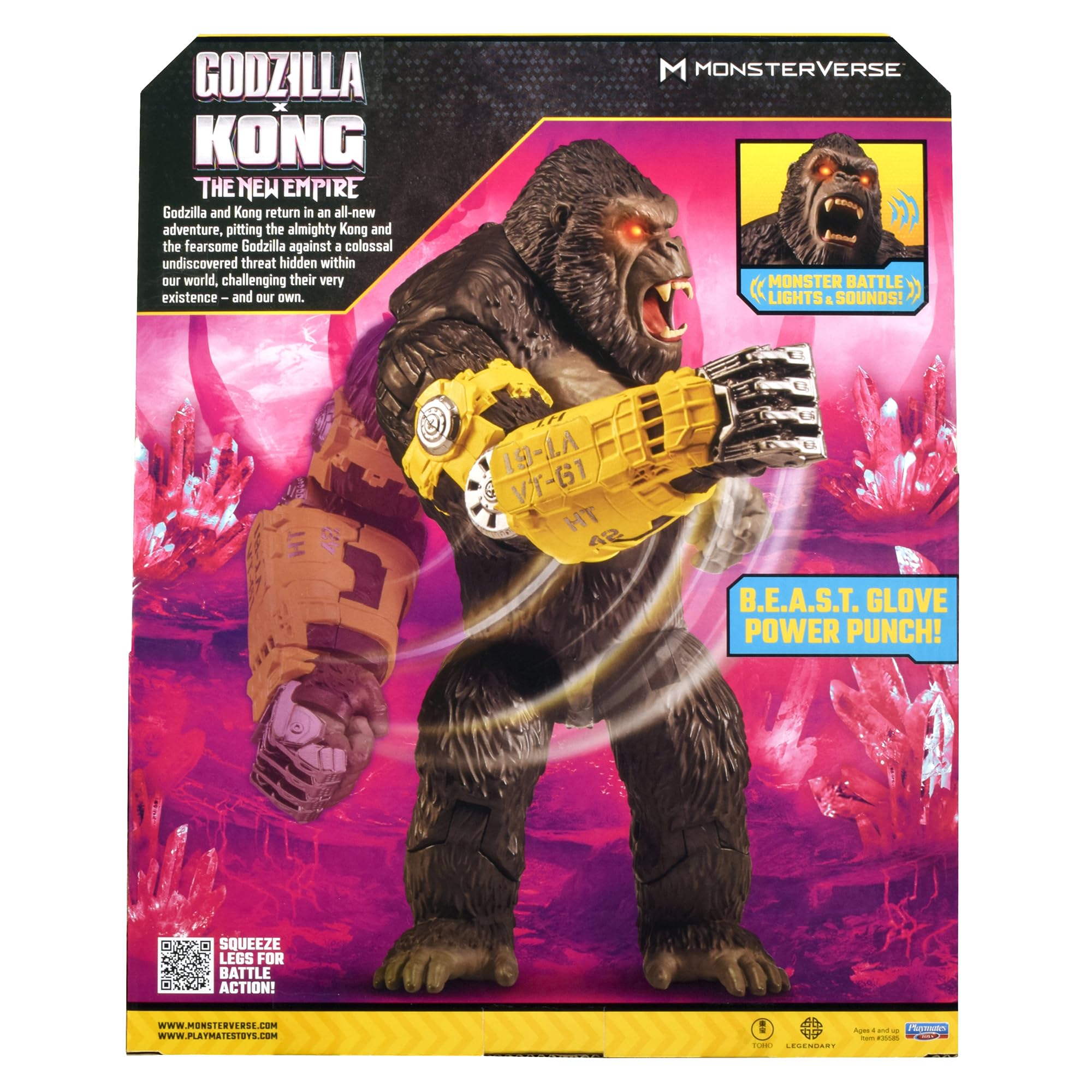 Foto 8 pulgar | Figura De Acción Playmates Godzilla X Kong 13in Power Punch Kong - Venta Internacional.