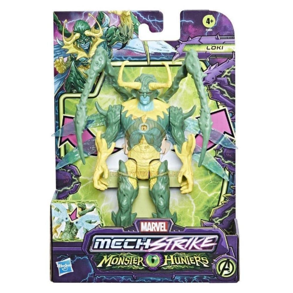 Figura De Acción Hasbro Marvel Mech Strike Monster Hunters Loki - Venta Internacional.