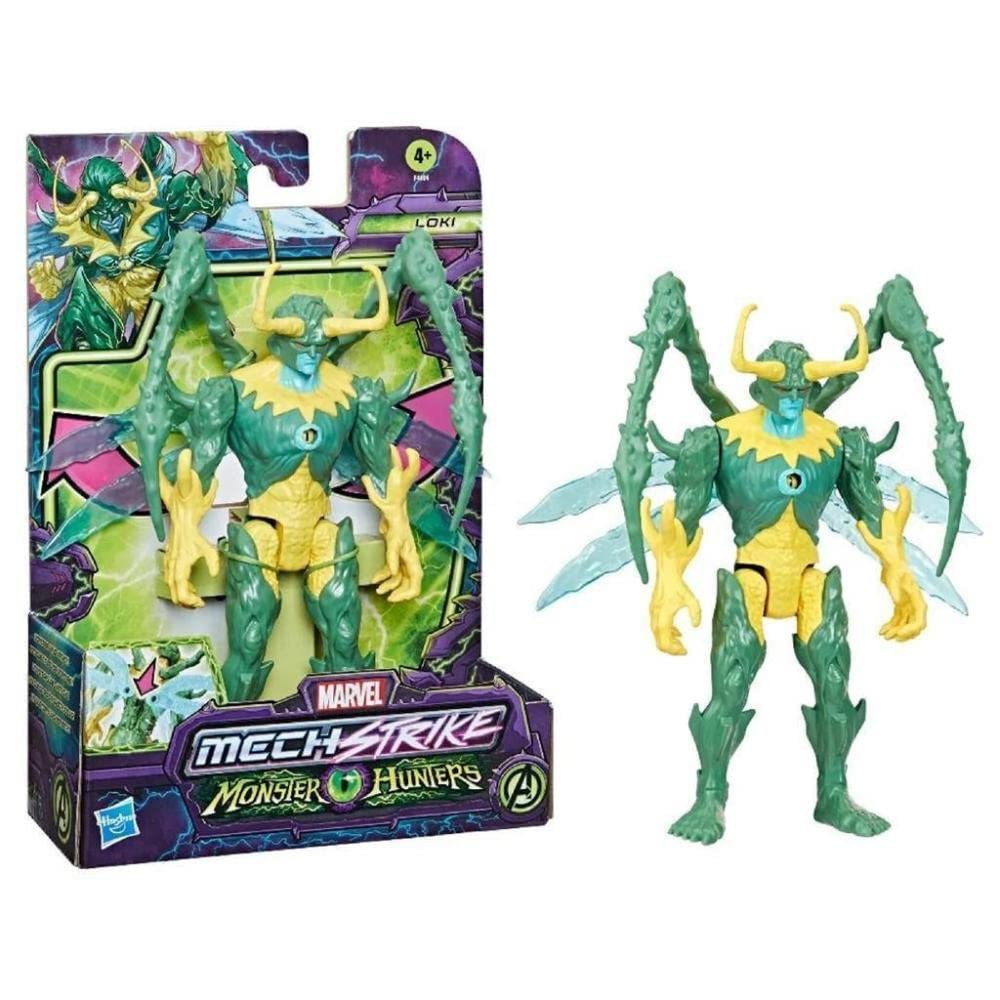 Foto 3 pulgar | Figura De Acción Hasbro Marvel Mech Strike Monster Hunters Loki - Venta Internacional.