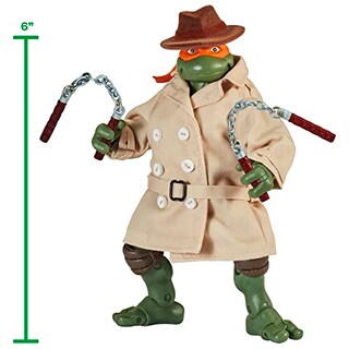 Foto 4 | Figura De Acción Teenage Mutant Ninja Turtles Michelangelo De 6 Pulgadas - Venta Internacional.