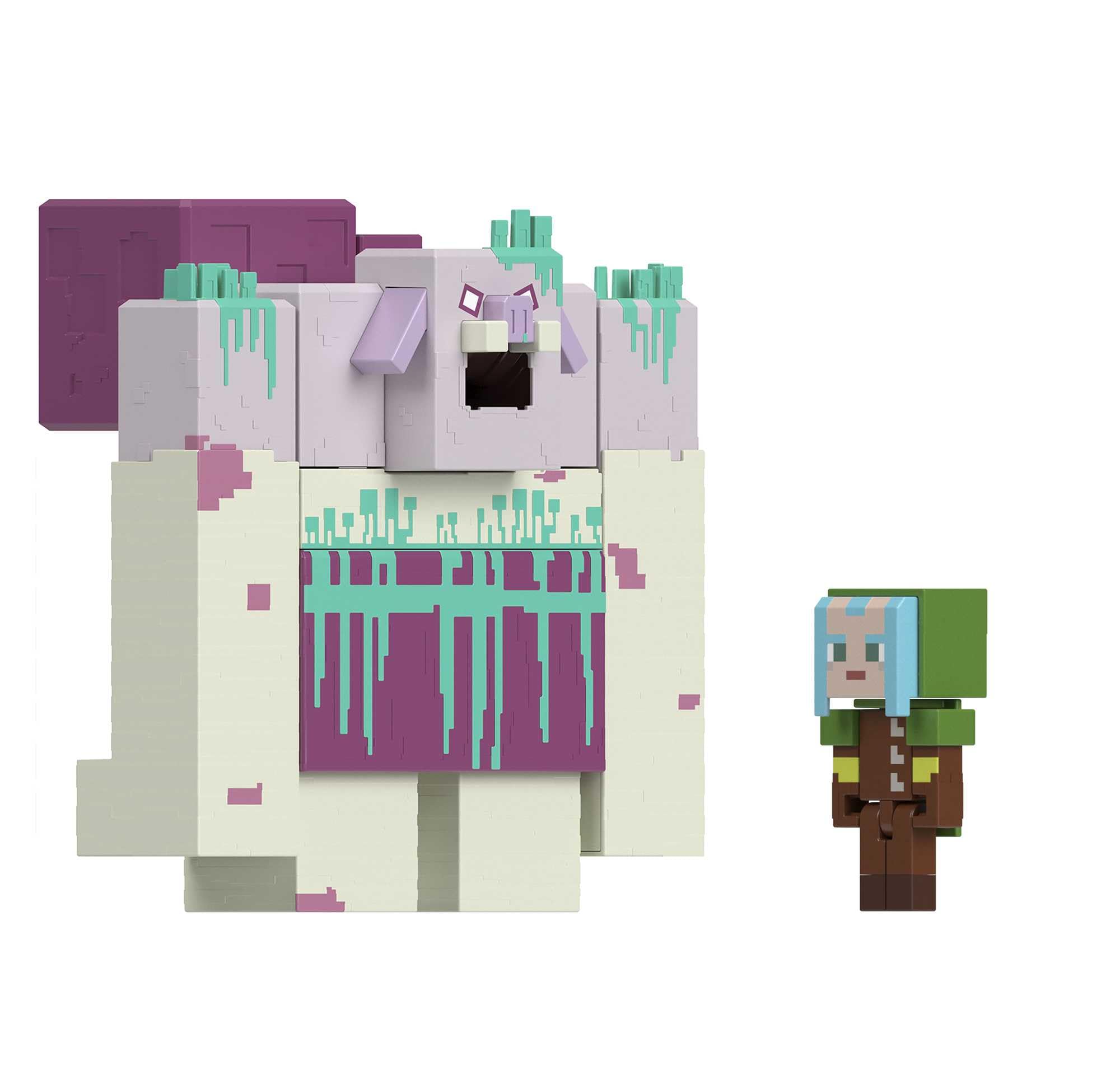 Foto 3 pulgar | Figura De Acción Mattel Minecraft Legends Devourer Con Limo - Venta Internacional.