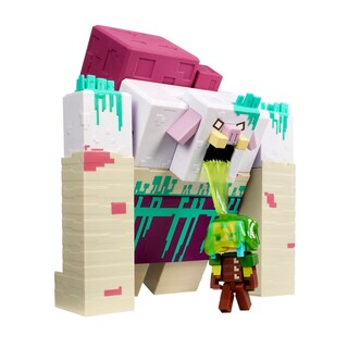 Foto 3 | Figura De Acción Mattel Minecraft Legends Devourer Con Limo - Venta Internacional.