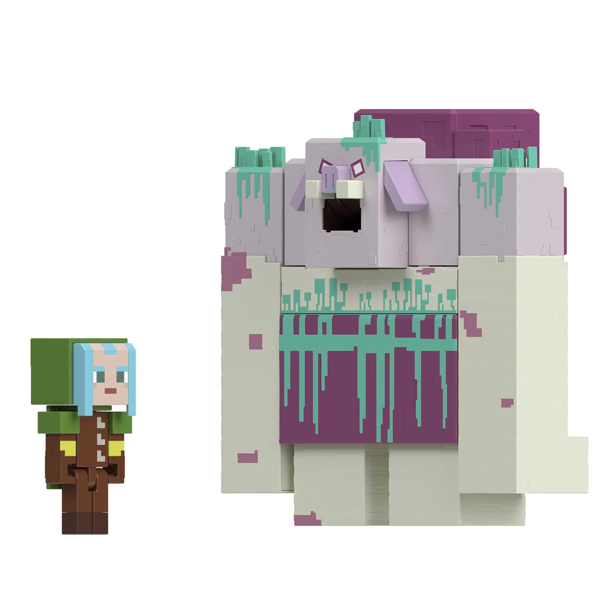 Foto 4 | Figura De Acción Mattel Minecraft Legends Devourer Con Limo - Venta Internacional.