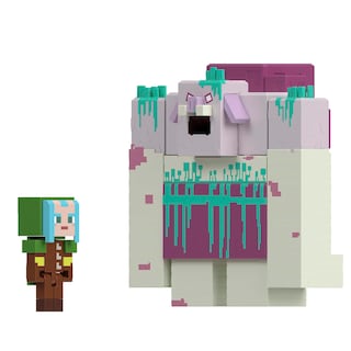 Foto 4 | Figura De Acción Mattel Minecraft Legends Devourer Con Limo - Venta Internacional.