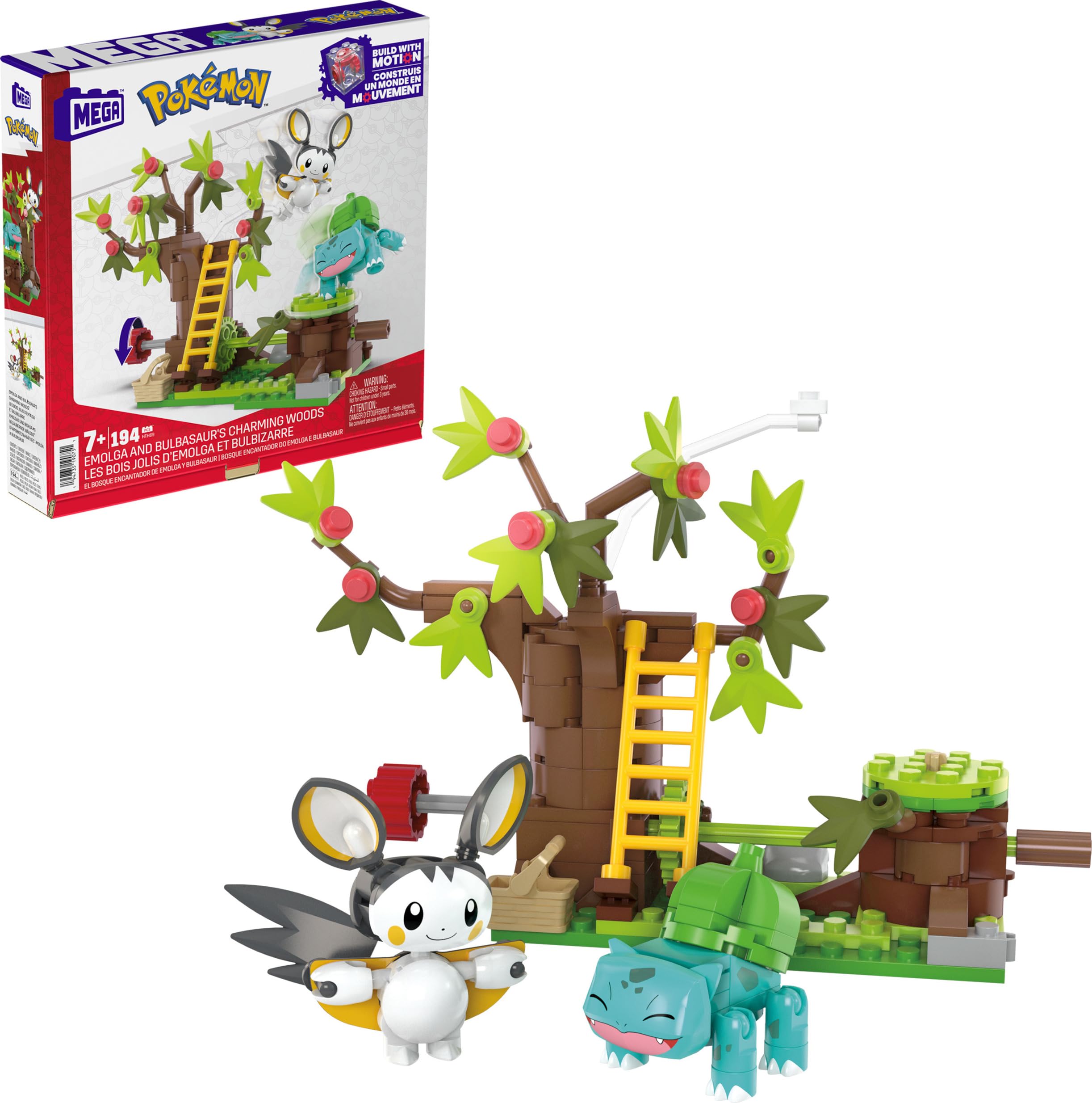 Set de Juguetes de Construcción Mega Pokémon Emolga y Bulbasaur - Venta Internacional