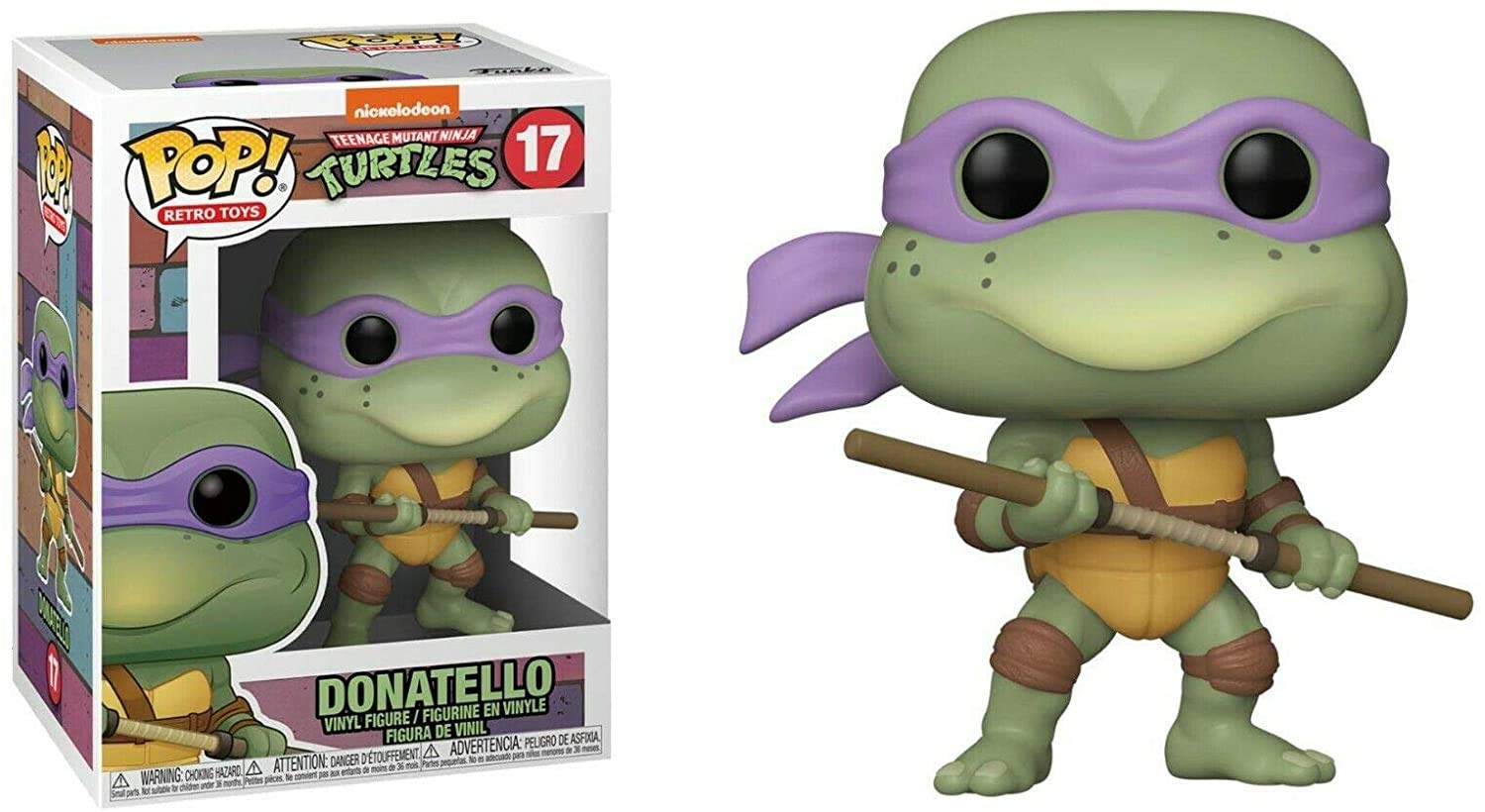 Foto 3 pulgar | Figura De Vinilo Pop Donatello #17 Teenage Mutant Ninja Turtles - Venta Internacional.