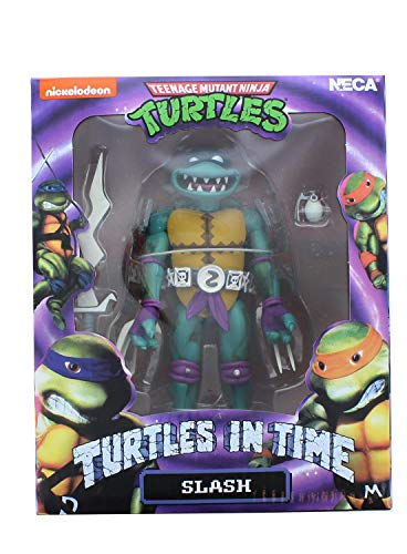 Figura De Acción Neca Tmnt Slash, Videojuego Turtles In Time De 18 Cm - Venta Internacional.