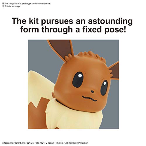 Foto 3 | Kit De Maquetas Bandai Hobby Pokemon Eevee 04 Con 20 Piezas - Venta Internacional.
