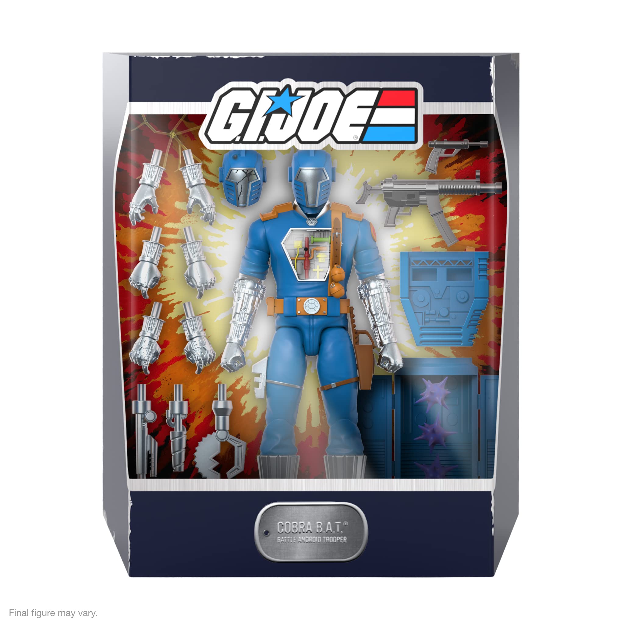 Foto 2 | Figura de Acción Super7 Ultimates! G.I. Joe Cobra B.A.T. 18 cm - Venta Internacional