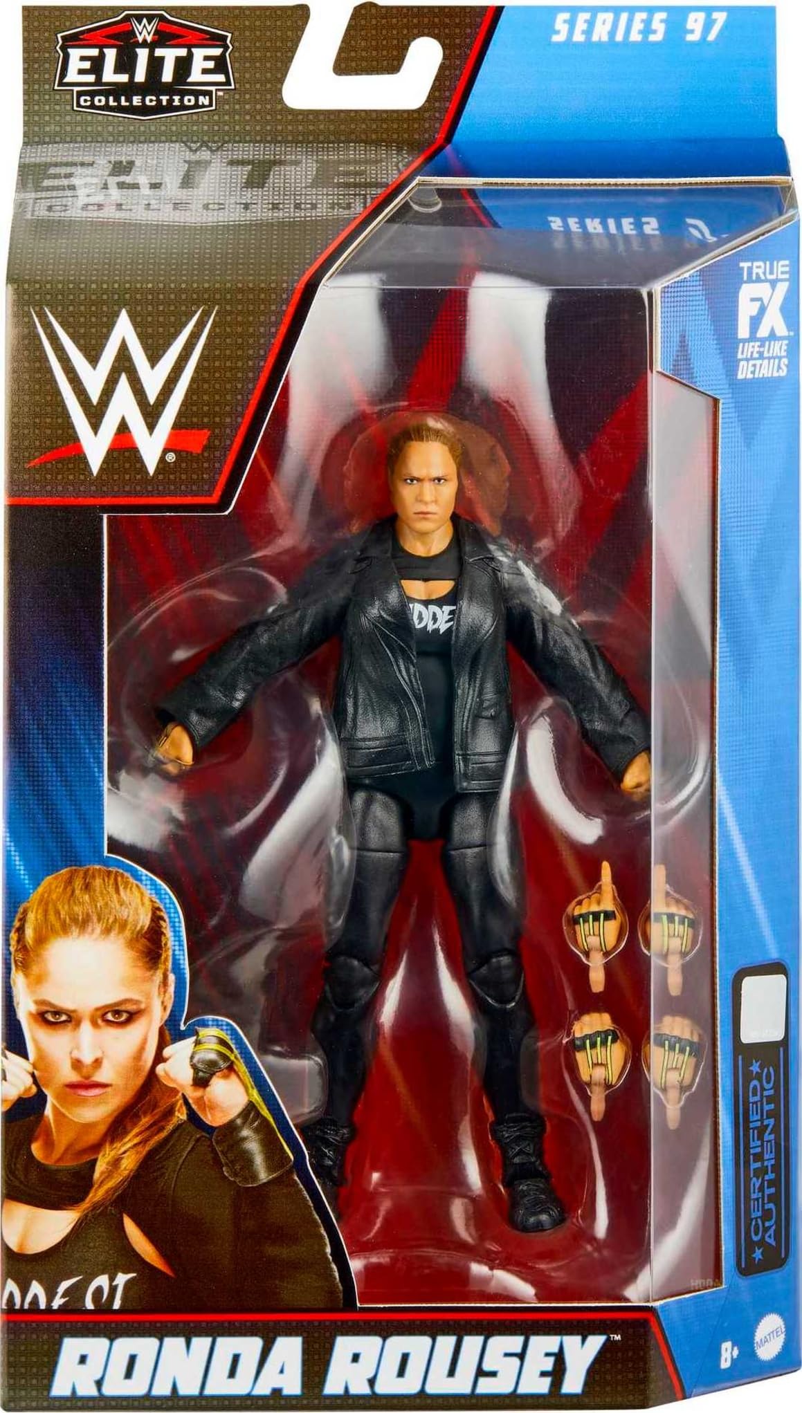 Foto 3 pulgar | Figura De Acción Mattel Wwe Ronda Rousey Elite Collection 15 Cm - Venta Internacional.