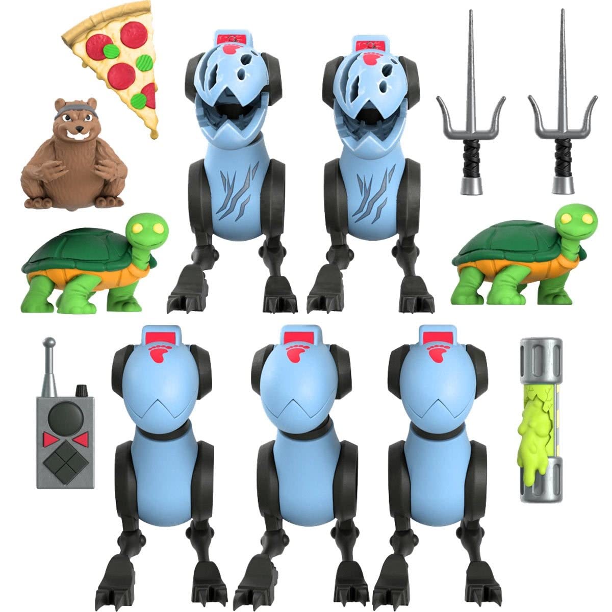 Pack de Figuras de Acción Super7 Teenage Mutant Ninja Turtles 13 Piezas - Venta Internacional