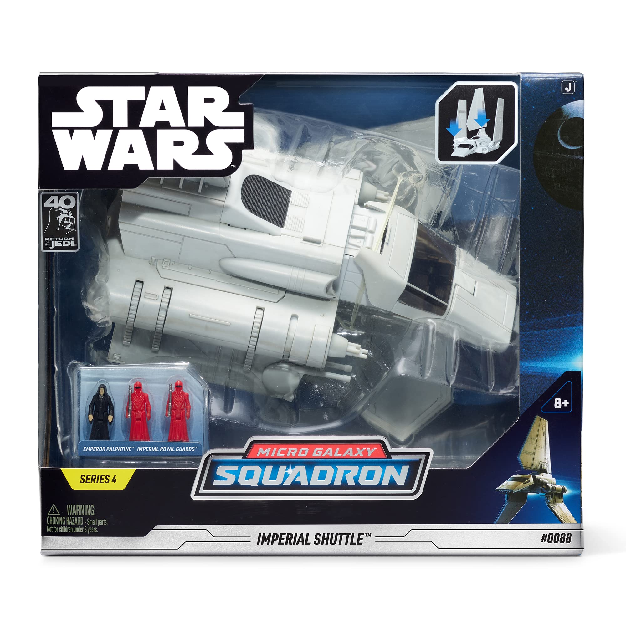 Foto 3 pulgar | Transbordador Imperial Star Wars Micro Galaxy Squadron Con Figuras - Venta Internacional.