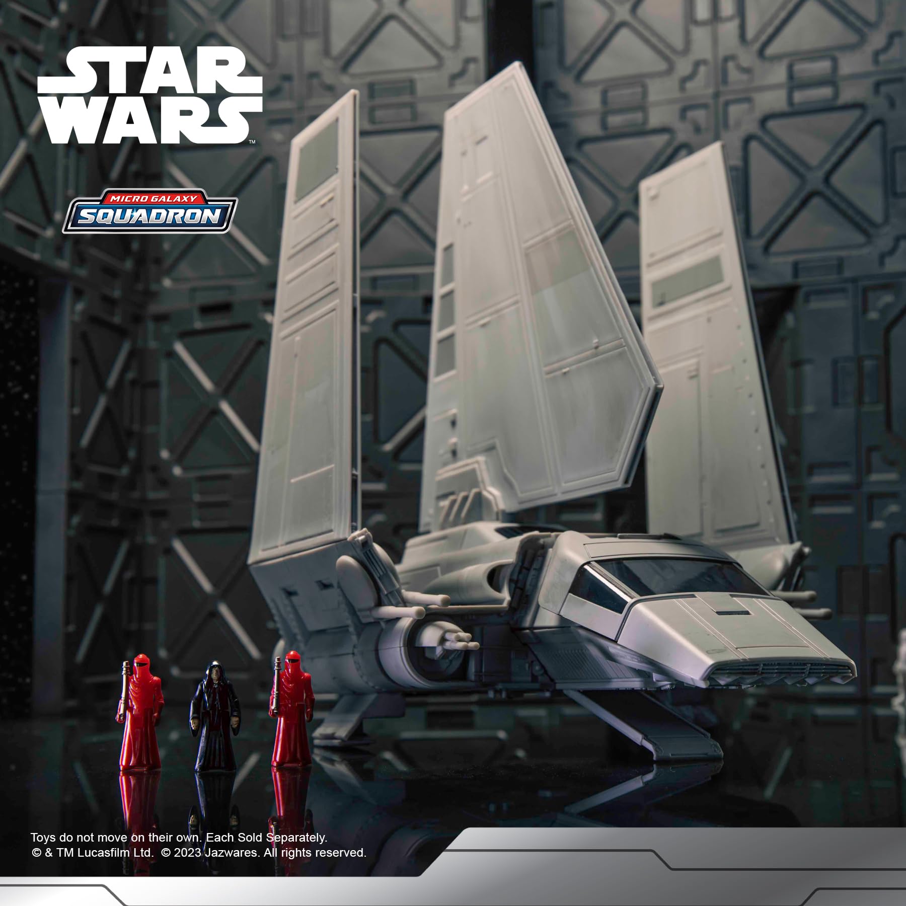 Foto 7 pulgar | Transbordador Imperial Star Wars Micro Galaxy Squadron Con Figuras - Venta Internacional.