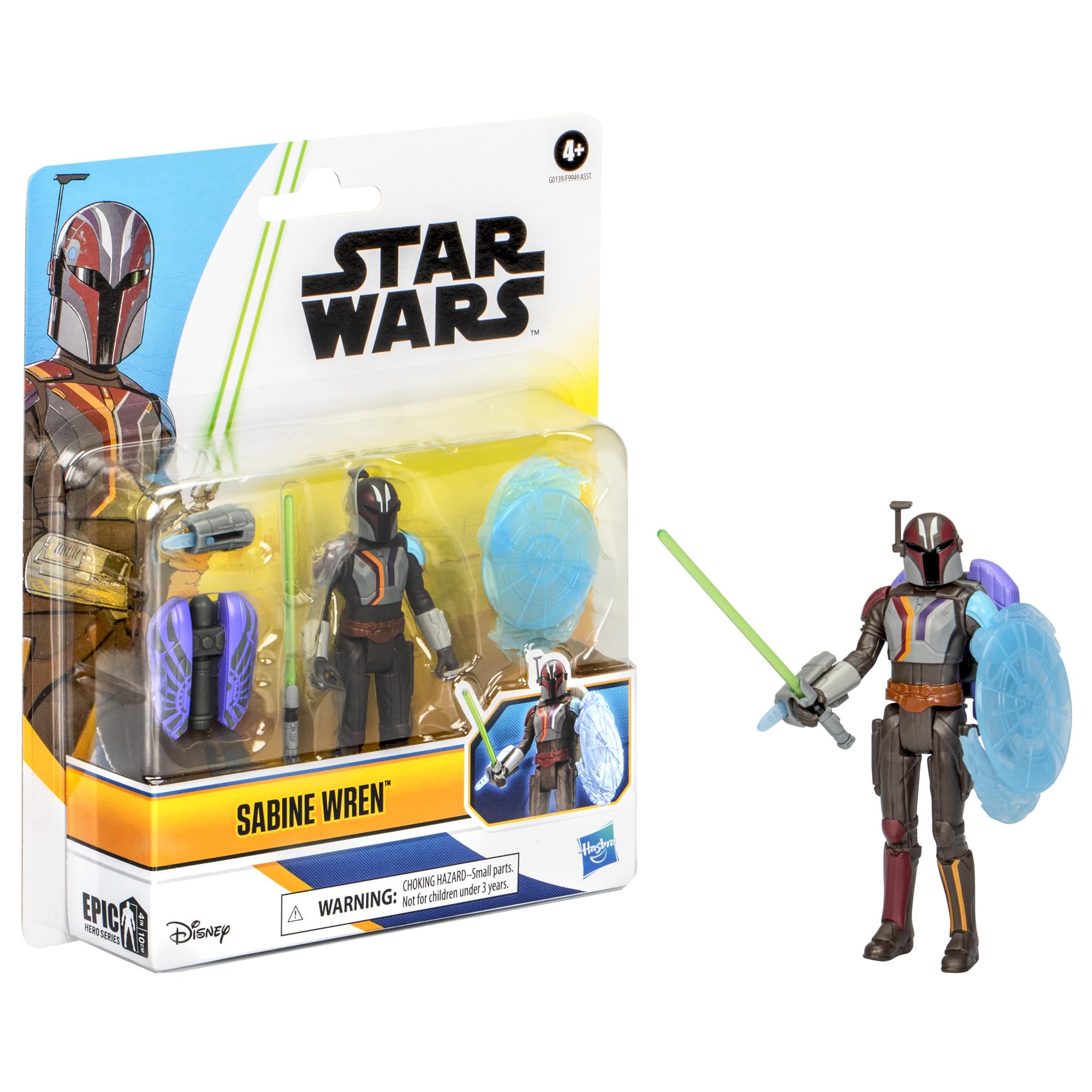Foto 4 pulgar | Figura De Acción Star Wars Epic Hero Series Sabine Wren 10 Cm - Venta Internacional.