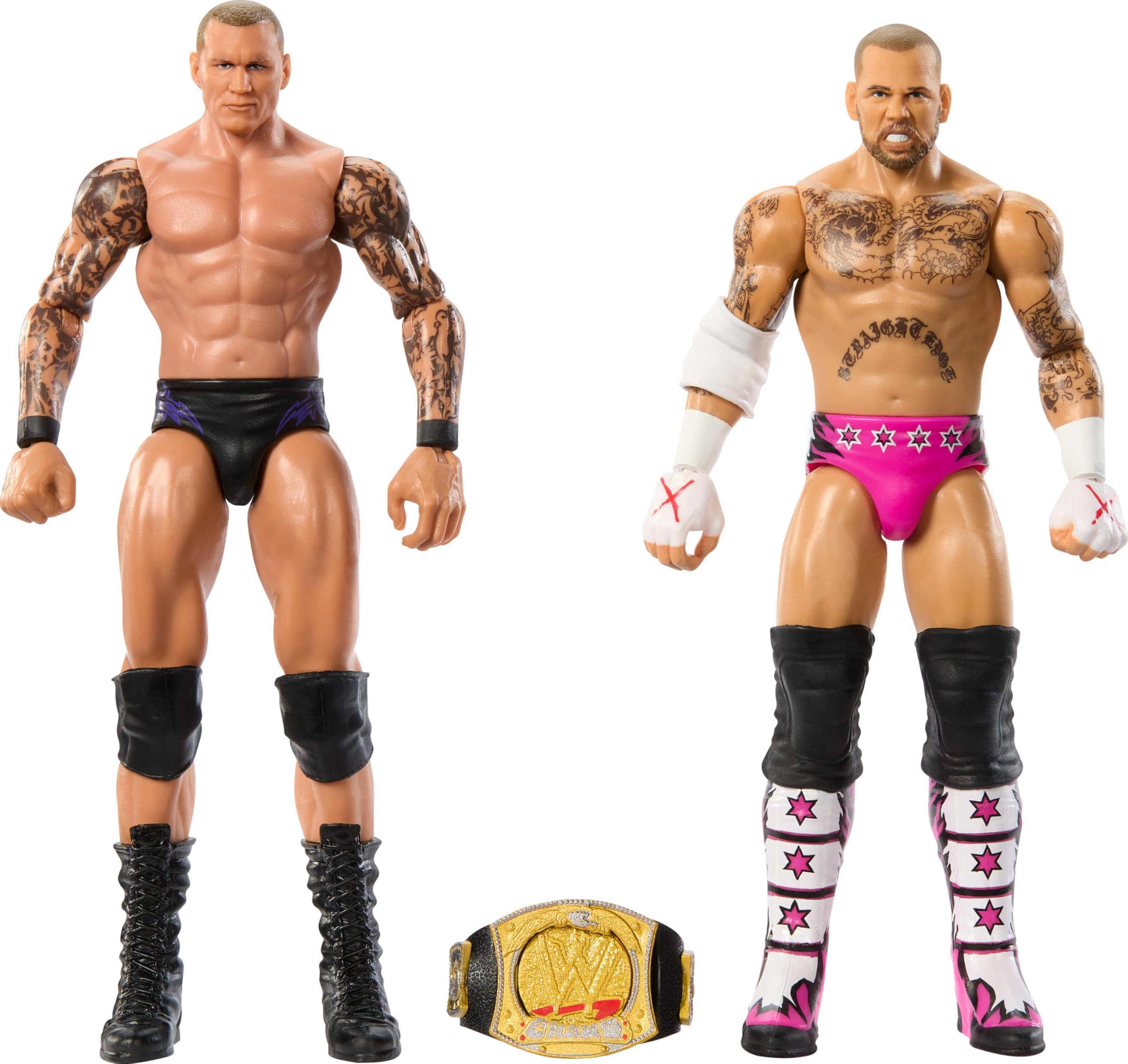Foto 2 pulgar | Pack De 2 Figuras De Acción Mattel Wwe Main Event Championship - Venta Internacional.