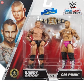 Foto 2 | Pack De 2 Figuras De Acción Mattel Wwe Main Event Championship - Venta Internacional.